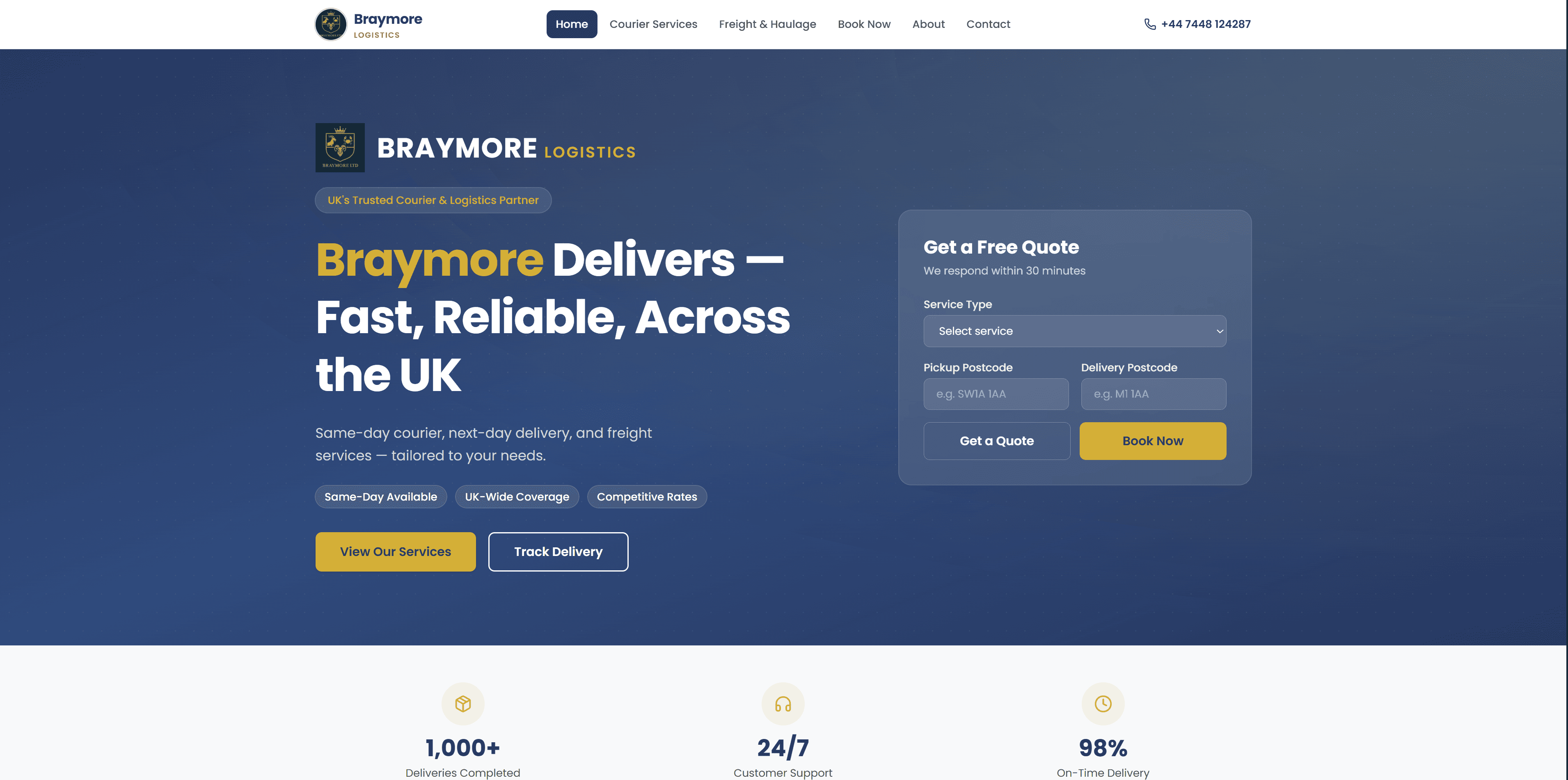 Braymore Logistics — project preview