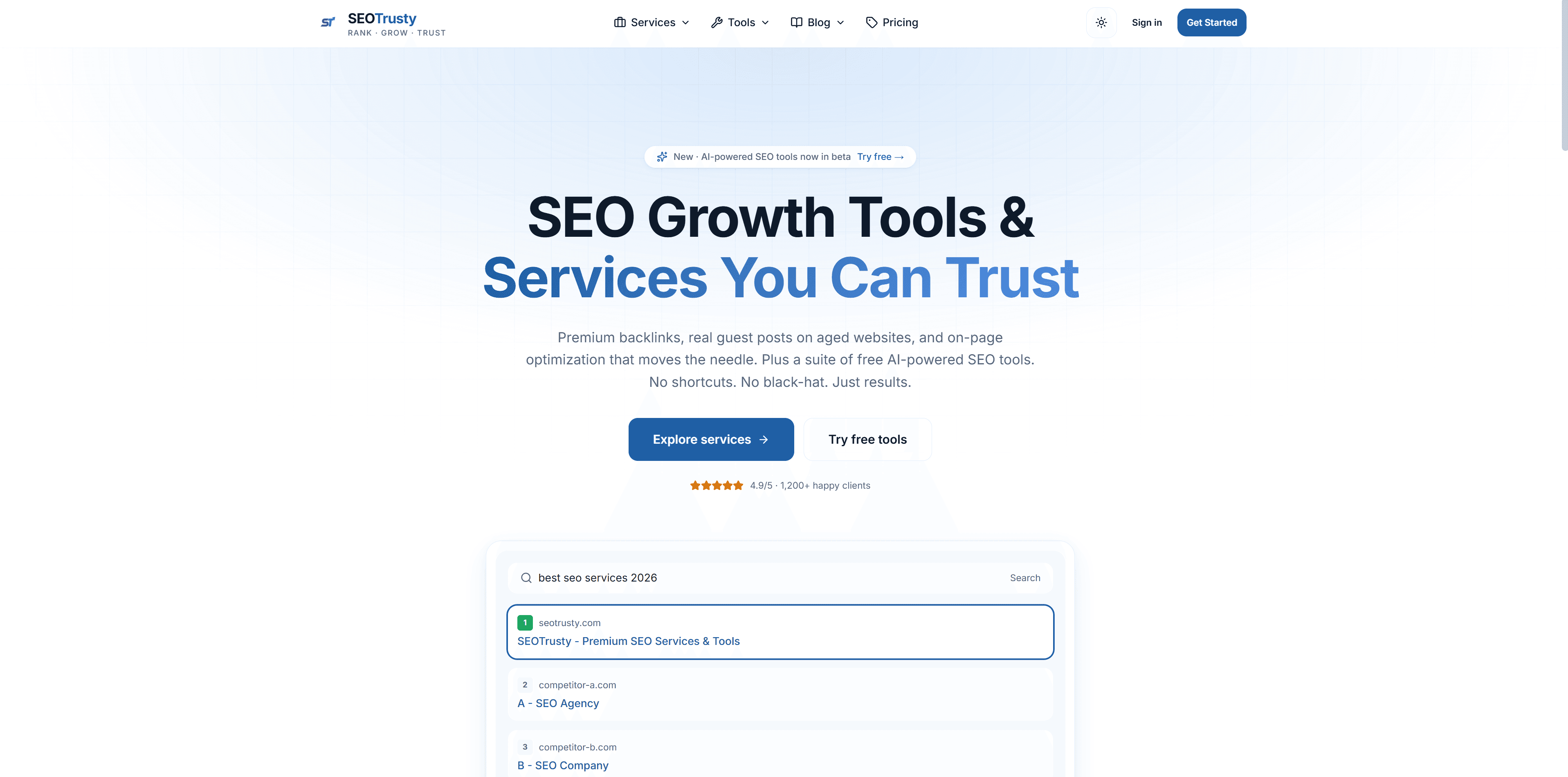 SEOTrusty — project preview